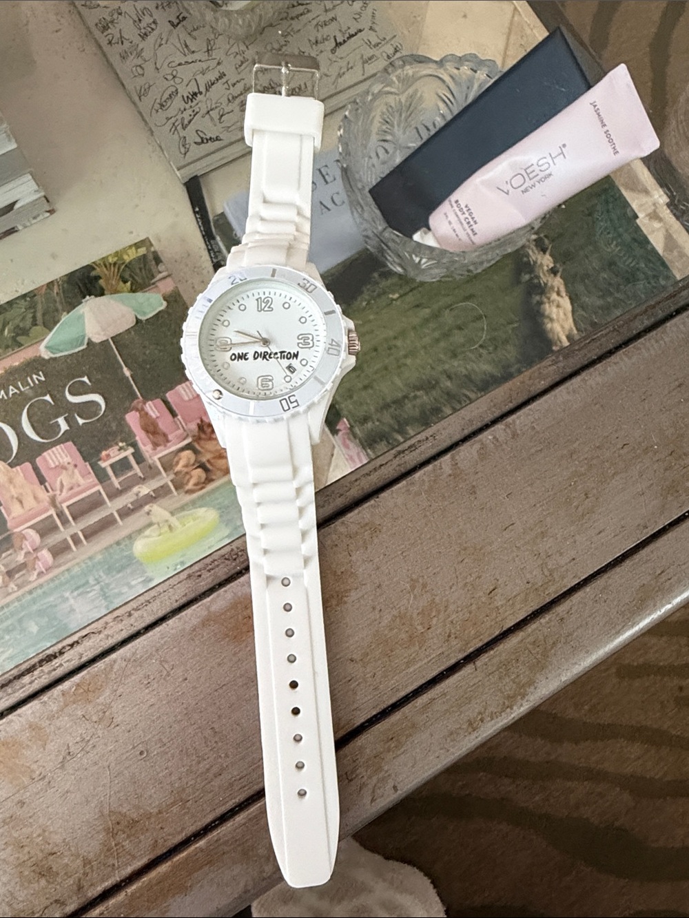 1D White Silicone One Direction Watch